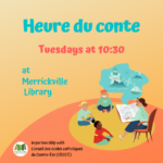 French StoryTime on Tuesdays at 10:30