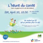 French language StoryTime on April 20