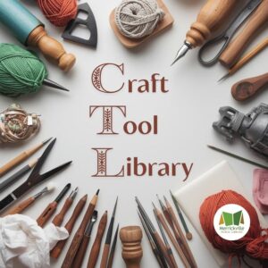 graphic of craft tools for the Craft Tool Library