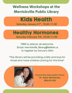 poster for Wellness workshops