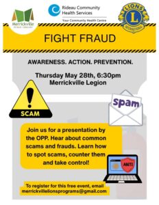 sign for fraud prevention presentation