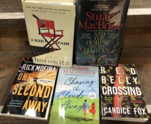 display of new books -- see text for titles