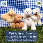 teddy bears on a picnic cloth