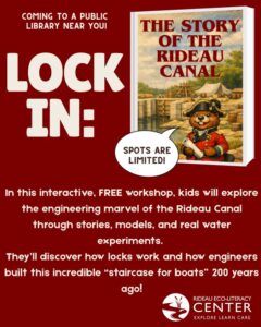 Poster for Eco-Literacy workshop on the Rideau Canal locks