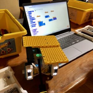 LEGO Spike creation with computer coding