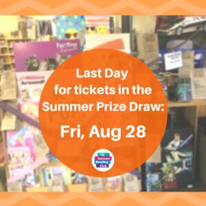 Aug 28 is the last day for summer reading club tickets