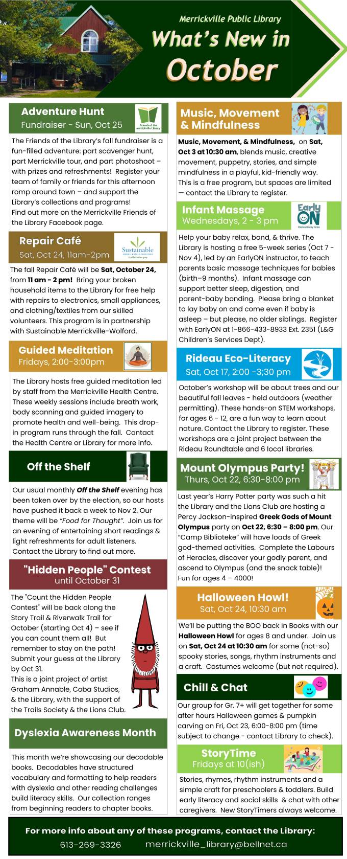 news for October - see pdf