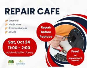 Repair Cafe - Oct 24, 11 am - 2 pm