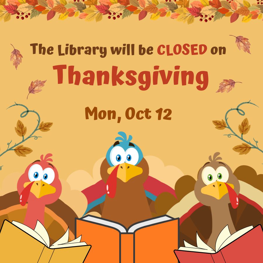 Library Closed –  Thanksgiving